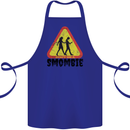 Smombie Antisocial Phone Smartphone Addict Cotton Apron 100% Organic Royal Blue