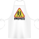 Smombie Antisocial Phone Smartphone Addict Cotton Apron 100% Organic White