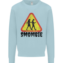 Smombie Antisocial Phone Smartphone Addict Kids Sweatshirt Jumper Light Blue