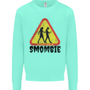 Smombie Antisocial Phone Smartphone Addict Kids Sweatshirt Jumper Peppermint