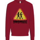 Smombie Antisocial Phone Smartphone Addict Kids Sweatshirt Jumper Red