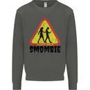 Smombie Antisocial Phone Smartphone Addict Kids Sweatshirt Jumper Storm Grey