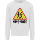 Smombie Antisocial Phone Smartphone Addict Kids Sweatshirt Jumper White