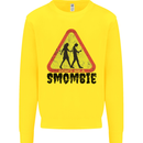 Smombie Antisocial Phone Smartphone Addict Kids Sweatshirt Jumper Yellow