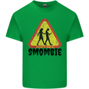 Smombie Antisocial Phone Smartphone Addict Kids T-Shirt Childrens Irish Green