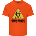 Smombie Antisocial Phone Smartphone Addict Kids T-Shirt Childrens Orange