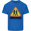 Smombie Antisocial Phone Smartphone Addict Kids T-Shirt Childrens Royal Blue