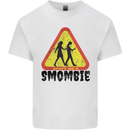 Smombie Antisocial Phone Smartphone Addict Kids T-Shirt Childrens White