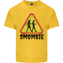 Smombie Antisocial Phone Smartphone Addict Kids T-Shirt Childrens Yellow