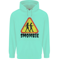 Smombie Antisocial Phone Smartphone Addict Mens 80% Cotton Hoodie Peppermint