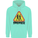 Smombie Antisocial Phone Smartphone Addict Mens 80% Cotton Hoodie Peppermint