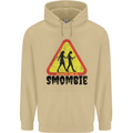 Smombie Antisocial Phone Smartphone Addict Mens 80% Cotton Hoodie Sand