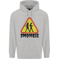 Smombie Antisocial Phone Smartphone Addict Mens 80% Cotton Hoodie Sports Grey