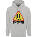 Smombie Antisocial Phone Smartphone Addict Mens 80% Cotton Hoodie Sports Grey