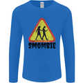 Smombie Antisocial Phone Smartphone Addict Mens Long Sleeve T-Shirt Royal Blue
