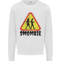 Smombie Antisocial Phone Smartphone Addict Mens Sweatshirt Jumper White