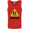 Smombie Antisocial Phone Smartphone Addict Mens Vest Tank Top Red