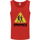 Smombie Antisocial Phone Smartphone Addict Mens Vest Tank Top Red