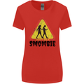 Smombie Antisocial Phone Smartphone Addict Womens Wider Cut T-Shirt Red