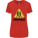 Smombie Antisocial Phone Smartphone Addict Womens Wider Cut T-Shirt Red