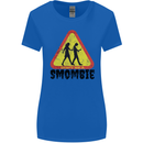 Smombie Antisocial Phone Smartphone Addict Womens Wider Cut T-Shirt Royal Blue
