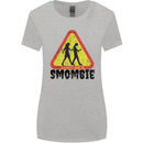 Smombie Antisocial Phone Smartphone Addict Womens Wider Cut T-Shirt Sports Grey