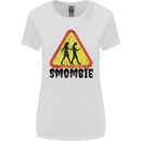 Smombie Antisocial Phone Smartphone Addict Womens Wider Cut T-Shirt White