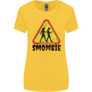 Smombie Antisocial Phone Smartphone Addict Womens Wider Cut T-Shirt Yellow
