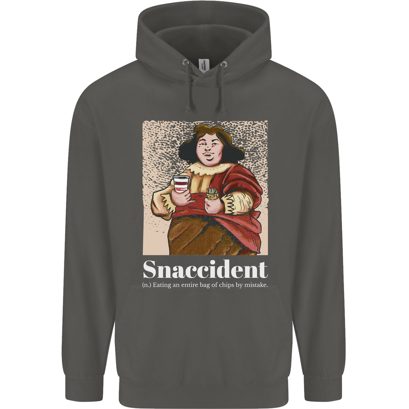 Snaccident Funny Diet  Junk FoodWeight Loss Childrens Kids Hoodie Storm Grey