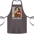 Snaccident Funny Diet  Junk FoodWeight Loss Cotton Apron 100% Organic Dark Grey