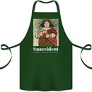 Snaccident Funny Diet  Junk FoodWeight Loss Cotton Apron 100% Organic Forest Green