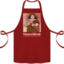 Snaccident Funny Diet  Junk FoodWeight Loss Cotton Apron 100% Organic Maroon