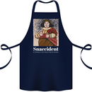 Snaccident Funny Diet  Junk FoodWeight Loss Cotton Apron 100% Organic Navy Blue