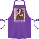 Snaccident Funny Diet  Junk FoodWeight Loss Cotton Apron 100% Organic Purple