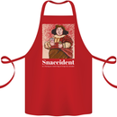 Snaccident Funny Diet  Junk FoodWeight Loss Cotton Apron 100% Organic Red