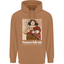 Snaccident Funny Diet  Junk FoodWeight Loss Mens 80% Cotton Hoodie Caramel Latte