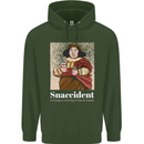 Snaccident Funny Diet  Junk FoodWeight Loss Mens 80% Cotton Hoodie Forest Green