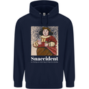 Snaccident Funny Diet  Junk FoodWeight Loss Mens 80% Cotton Hoodie Navy Blue