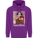 Snaccident Funny Diet  Junk FoodWeight Loss Mens 80% Cotton Hoodie Purple