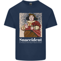 Snaccident Funny Diet  Junk FoodWeight Loss Mens Cotton T-Shirt Tee Top Navy Blue