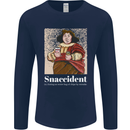 Snaccident Funny Diet  Junk FoodWeight Loss Mens Long Sleeve T-Shirt Navy Blue