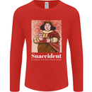 Snaccident Funny Diet  Junk FoodWeight Loss Mens Long Sleeve T-Shirt Red