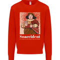 Snaccident Funny Diet  Junk FoodWeight Loss Mens Sweatshirt Jumper Bright Red