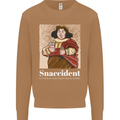 Snaccident Funny Diet  Junk FoodWeight Loss Mens Sweatshirt Jumper Caramel Latte