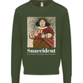 Snaccident Funny Diet  Junk FoodWeight Loss Mens Sweatshirt Jumper Forest Green