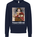 Snaccident Funny Diet  Junk FoodWeight Loss Mens Sweatshirt Jumper Navy Blue