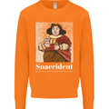 Snaccident Funny Diet  Junk FoodWeight Loss Mens Sweatshirt Jumper Orange