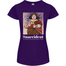 Snaccident Funny Diet  Junk FoodWeight Loss Womens Petite Cut T-Shirt Purple
