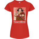 Snaccident Funny Diet  Junk FoodWeight Loss Womens Petite Cut T-Shirt Red