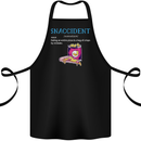 Snaccident Funny Food Pizza Diet Gym Fat Cotton Apron 100% Organic Black